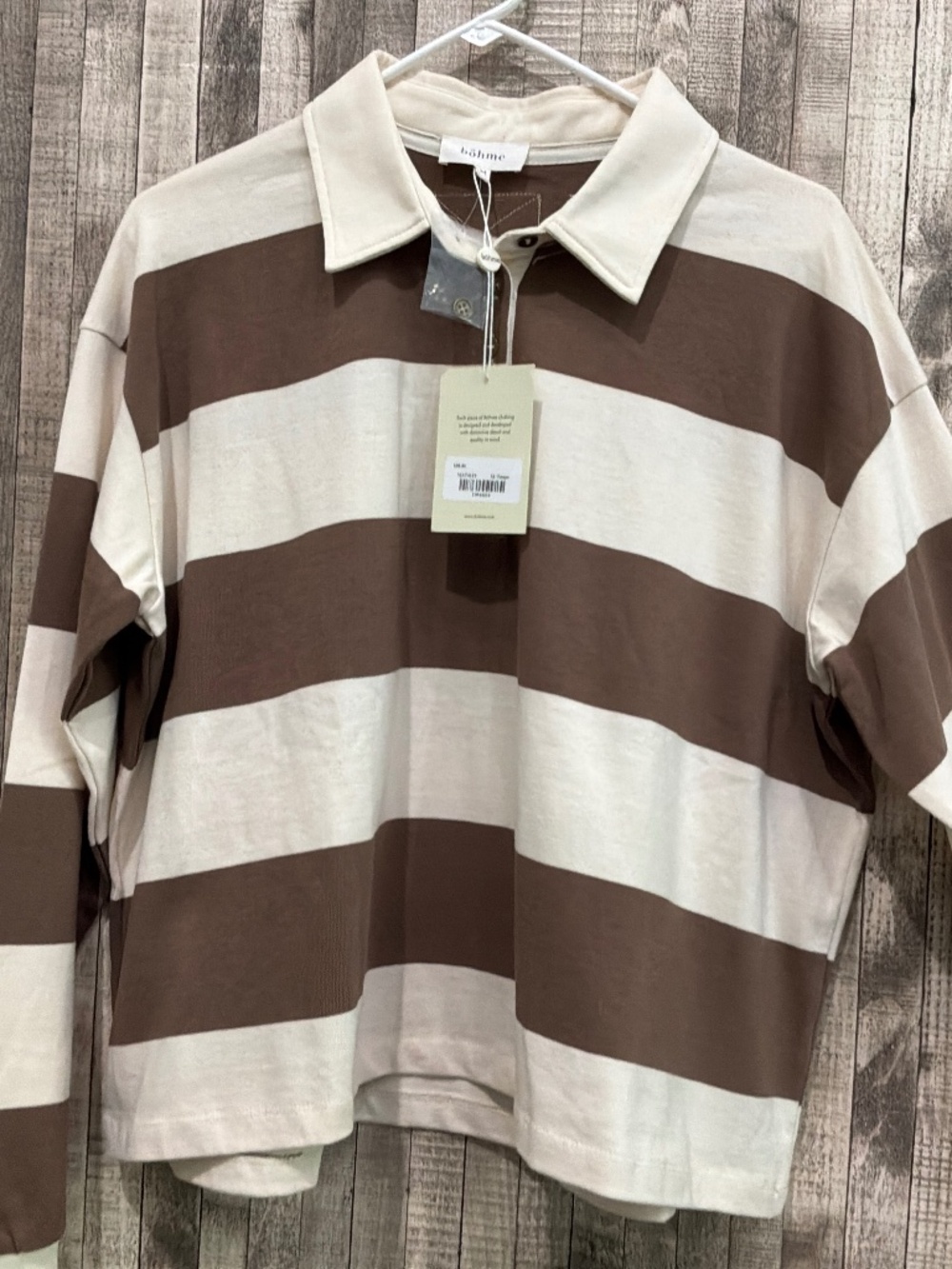 BOHME RUGBY NWT LONG SLEEVE TOP